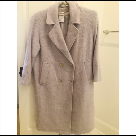 ASOS Brushed Lilac Oversized Coat - Picture 2 of 5